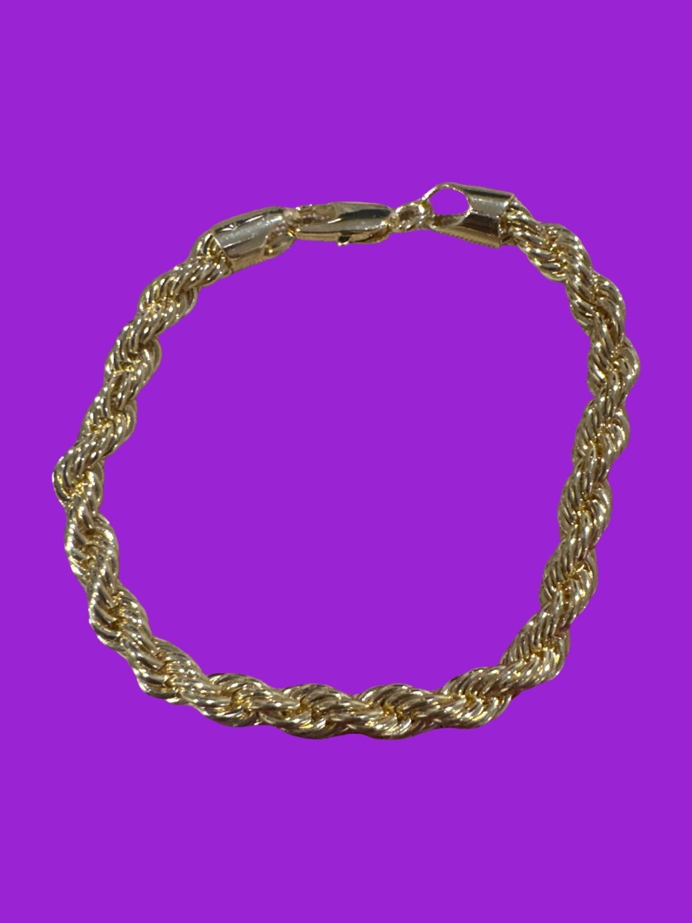 Gold Rope Chain Bracelet - Women Jewelry